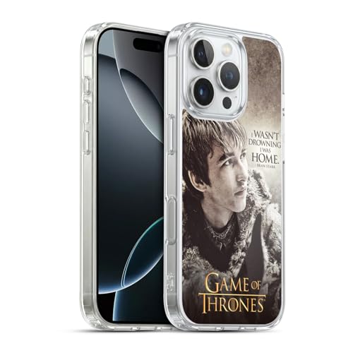 Coque Gel iPhone 16 Pro Bran Stark Game of Thrones et Compatible MagSafe Protection Antichoc