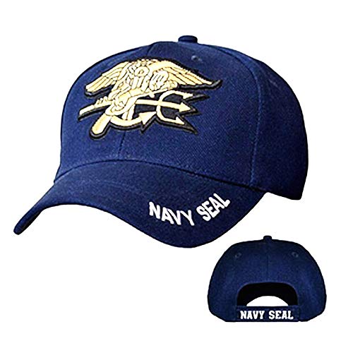 Inception Pro Infinite Cappello Militare Aviazione - Visiera - Maschio - Uomo - Baseball - Berretto - tridente - Simbolo - Misura Unica - Blu - Idea Regalo Originale