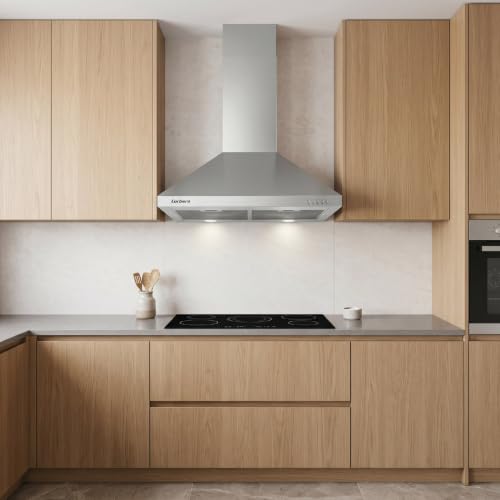 Miniatura 3 de Corberó - Campana Extractora Pirámide 60 Cm Kuramathi660x 621,71 M3 H 69db 168w 3 Velocidades Control Con Pulsador Luz Led 2 Filtros De Aluminio Filtro Carbon Inox