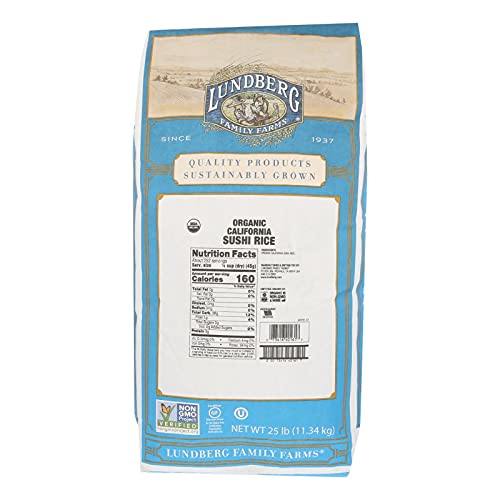 Lundberg Rice Sushi ORG, 25 LB6