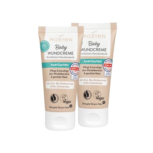 MABYEN Baby Wundcreme 2er Set (2 x 50 ml) – Parfümfrei, mit...