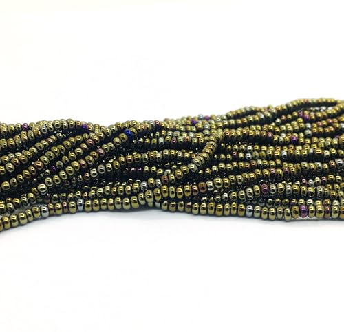 Perlin Seed Beads Native American Seed Beads Pony Beads Preciosa Ornela Czech 2 mm Pack of 9000 Bronze Metallic Round - Image 3