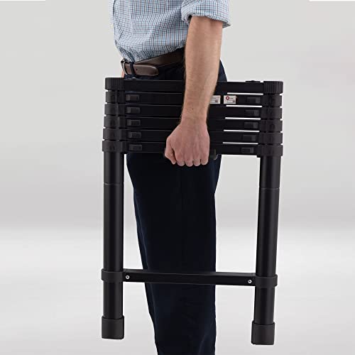 Recpro Rv Telescoping Bunk Bed Ladder | Includes Mounting Brackets | Lightweight Aluminum Collapsible Construction (85") #TOP6