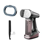 Rowenta Iron Steamer for Clothes, 3in1 Hand Held Steamers, Clothing Steamer, Ironing, Lint Remover, 7.1 Oz Tank, 1875 Watts, Auto-Off, Black & Pink, DR8865