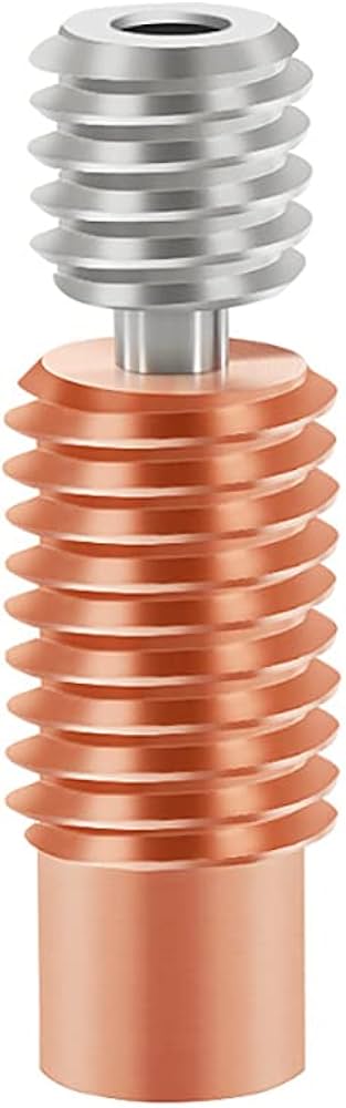 HoCenWay High Temperature Bimetal Copper Titanium Heatbreak Compatible With V6 Hotend Prusa I3 MK3 MK3S Volcano Hot End 3D Printer(Threaded Version - View #11