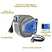 Enrollacables 15m+1m enrollador cable, carrete de cable, tambor de cable, giratorio 180°...