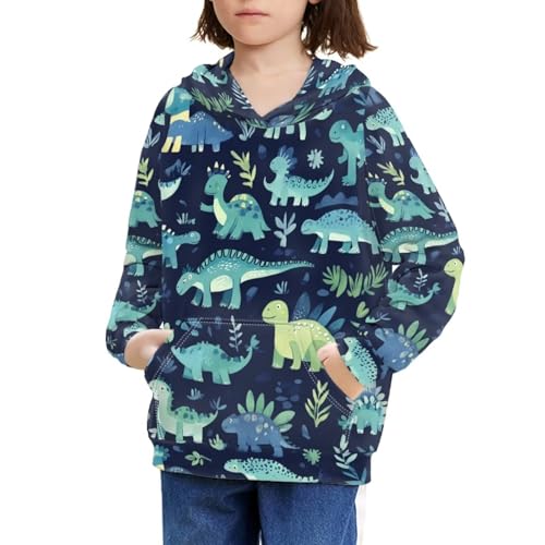 Upetstory Hoodies for Girls Boys Kids Long Sleeve Hooded Sweatshirt with Pockets Casual Pullover Tops S-XL3