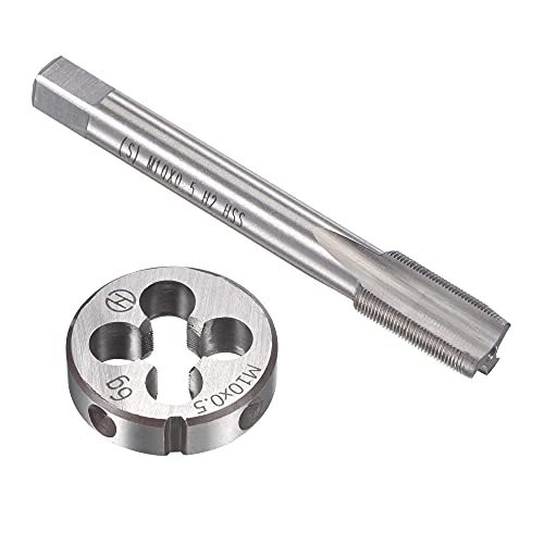 Image of sourcing map M10x0.5mm Metric Tap and Die Set for Nut Bolt Repair