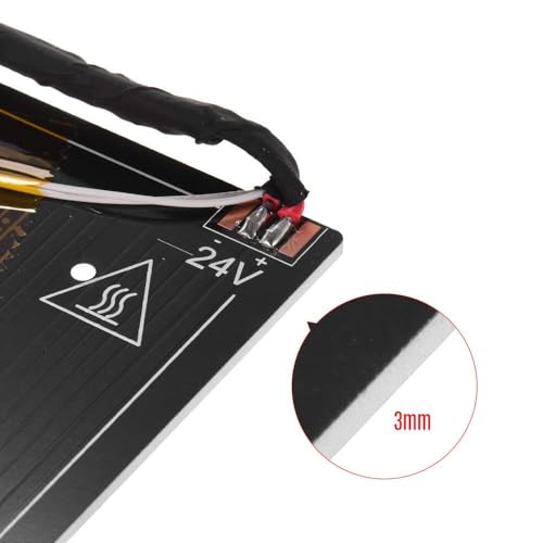 Ender 3 beheiztes Bett mit Kabel 24 V 220W kompatibel mit Creality Ender 3, Ender 3 Neo, Ender 3 Pro, Ender 3 V2, Ender 3 V2 Neo, Voxelab Aquila X2 3D -Drucker