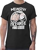 Passform: Männer Shirt mit geradem Regular Schnitt mit Rundhals Ausschnitt