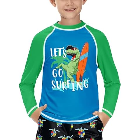 BesserBay Boys Long Sleeve Rash Vest Cover