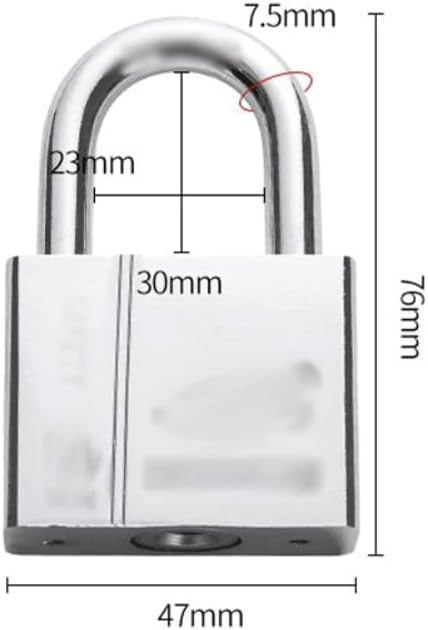 Padlocks for Outdoor Solid Stainless Steel Padlock with 4 Keys Key Lock Wide Lock Body Padlock Outdoor for Sheds Storage Toolbox Keylock