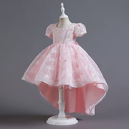 Vestido de comunión de cumpleaños para niñas con cuentas finas 2