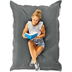 Green Bean© Puf XXL 140x180cm 380 litros para niños y Adultos ǀ Bean Bag con Relleno de Perlas EPS Puf Gigante Cojín Silla Puff para Interior & Exterior - Ideal para Relajarse en casa