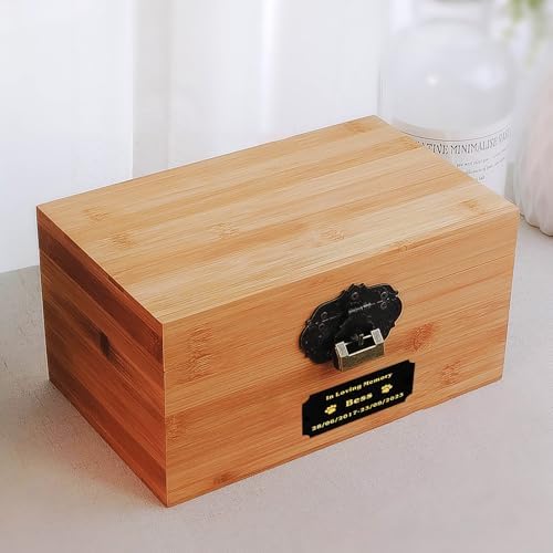 SINKAA Personalized Name Plates, Custom Engraved Name Plates for URN, Trophy, Picture Frame, Memorial, Sign, Black Brass Laser Engraved Name Tags with Adhesive Backing or Screws, 4" W x 2" H - 4