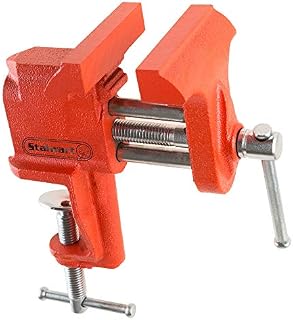 Stalwart Clamp On Vise with 3 Inch “V” Jaw for Table and Bench