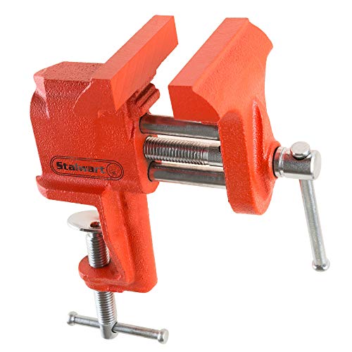 Stalwart Clamp On Vise with 3 Inch “V” Jaw for Table and Bench