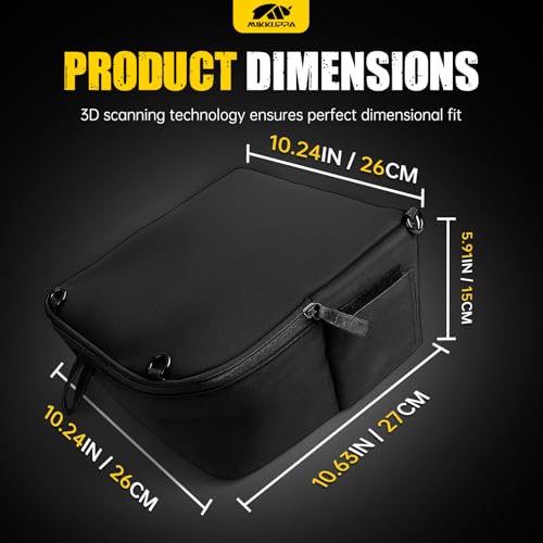 MIKKUPPA RAV4 Trunk Upgrade - Trunk Organizer Pocket Bag Replacement for 2019-2025 Toyota RAV4 Accessories Multifunction Side Cubby Storage Bag(1 Pc) by MIKKUPPA - Image 3
