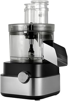 Commercial Food Processor, Electric Vegetable Slicer, Julienne, Shredder, 5 Types of Replacement Blades, Stainless Steel, Large Capacity, Adjustable, 110 V, For Home Use, Commercial Use, Silver