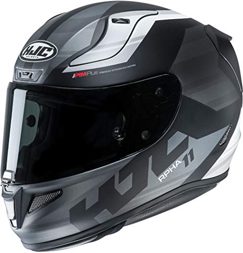 Casco de moto HJC RPHA 11 NAXOS MC5SF, Negro/Anthracite, XS