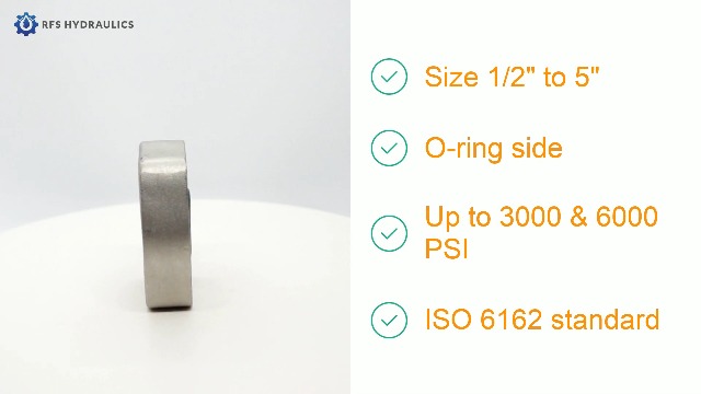 Image of 1 inch Code 61 Oring Face Blanking Blind Flange Carbon Steel 6000 PSI