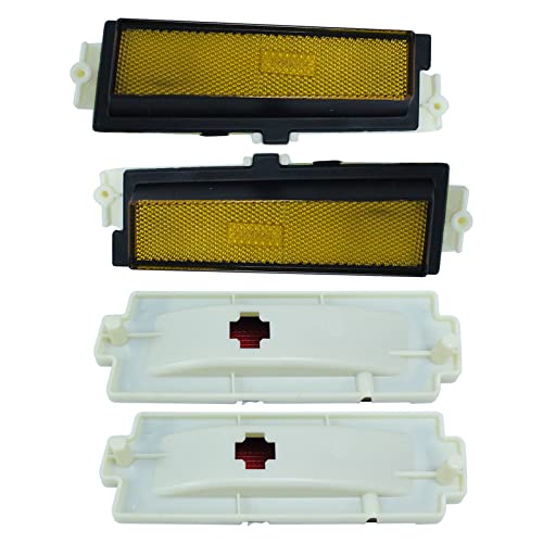 Laformo Chevy Monte Carlo Front & Rear Side Marker Lamp Light Lens Assemblies For 1981-1988 Chevy Monte Carlo Pair #TOP1