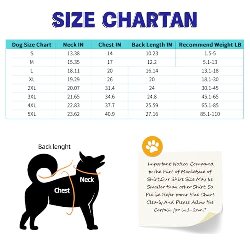 Harbyel Dog Shirts Hawaii Dog Clothes for Small Medium Large Dogs Owner and Pet Shirts are Sold Separately - Thumbnail 6