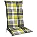Beautissu Matelas Coussin pour Chaise Fauteuil de Jardin terrasse Sunny GR Vert 120x50x6cm - Haut Dossier