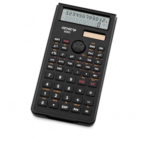 GENIE 82 SC Wissenschaftlicher Taschenrechner – Schulrechner mit 240 Funktionen & 2-zeiligem Display – Technisch-Wissenschaftlicher Rechner für Schule, Abitur, Studium & Beruf – inkl. Schutzdeckel