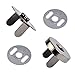 Produktbild 10 Voll Sets Magnetic Buttons, Schnapptasche Magnetverschluss Presse - Silber, 18mm