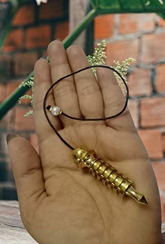 Jet-Authentic-6-isis-Brass-WChord-Metal-Dowsing-Pendulum-Healing-Spirituality-Meditation-Answer-Blessings-Cheerfulness-6-isis-Brass-WChord