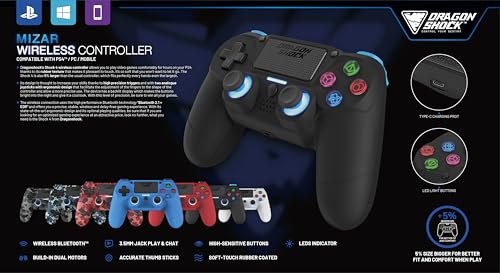 DragonShock -Mizar Wireless Bluetooth Controller for PS4, PC and Mobile - Image 7