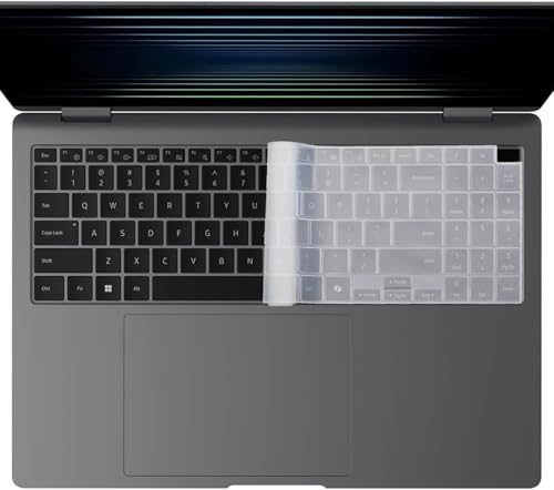 Cover per tastiera per Samsung Galaxy Book 3 Pro 360 NP960XFG NP964XFG (15,6 pollici), Ultra (16 pollici), pellicola protettiva in silicone trasparente, layout USA