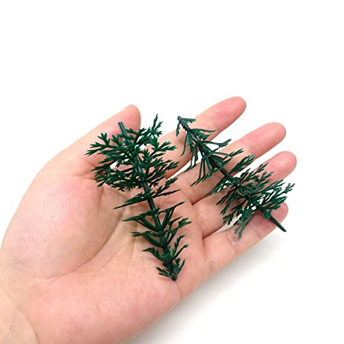 Honbay 20Pcs Plastic Evergreen Tree Cupcake Toppers Tree Cake Decorations Cake Decorating Pick For Christmas Party Favor #TOP5