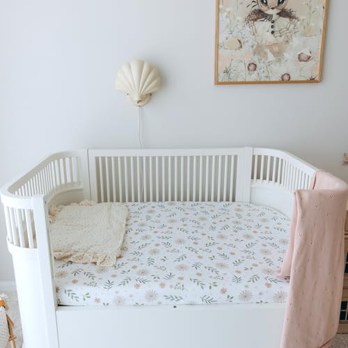 Image of Dreamology Muslin Crib Sheet for Boys,Girls,100% Cotton Crib Sheets Fitted