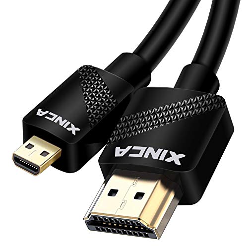 Micro HDMI Cable 6ft, Type D HDMI to Standard HDMI Support 3D, 4K Resolution