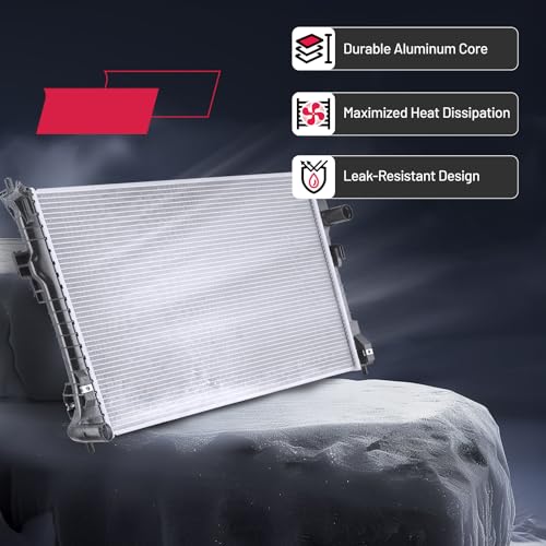 Image of BDFHYK 13364 Aluminum Radiator for Ford Explorer 11-19, Flex 13-18