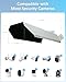 Universal Security Camera Sun Rain Cover Shield, Waterproof Protective Roof for Surveillance Camera, Outdoor Camera Shade Covers for Dome, Bullet Cameras (White 3 Pack)