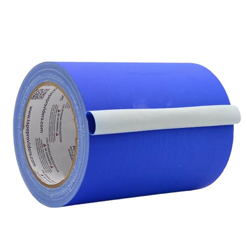 Image of WOD GTC12 Gaffer Tape, Dark Blue Low Gloss Finish Film, 6 inch x 60 ft. (Pack of 8) Residue Free, Non Reflective Cloth Fabric, Secure Cords, Water Resistant, Photography, Filming Backdrop