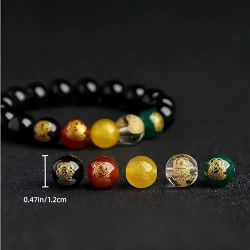 Pulsera Feng Shui Vermillion Stone 12mm para Hombre y Mujer miniatura 6