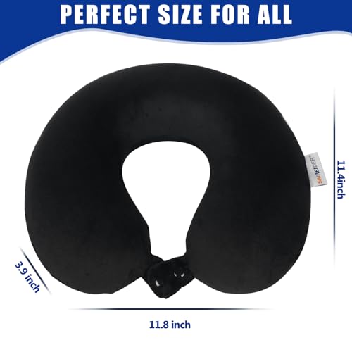 Saireider 202310TP02B Travel Pillow 100% Pure Memory Foam Travel Neck Pillow thumb #5