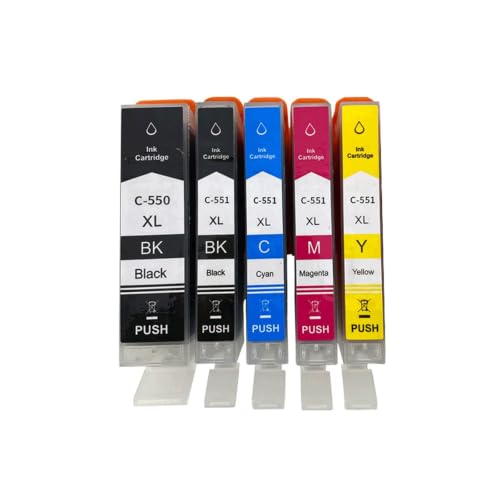Cartouche PGI-550 CLI-551 pour imprimante Canon Pixma MG5550 iX6850