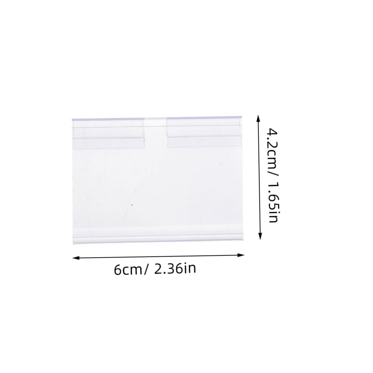 Uonlytech 4 Set Supporti Per Etichette Clip Per Espositori Trasparenti Per Supermercati Dimensioni Per Negozio E Scaffali Abbigliamento 50 Pezzi*4