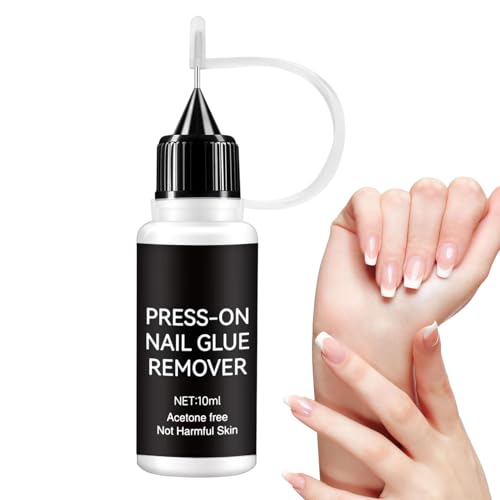 Teksome Removedor De Pegamento Para Uñas - 10 ml Suministros de Manicura - Removedor De Pegamento Para Uñas Artificiales | para Usuarios de Disfraces Chicas Mujeres Novias Amantes de la Belleza