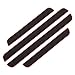 Battitacco per Porta Auto 4 pezzi Battitacco Adesivi Soglie Porte PVC Fibra di Carbonio Pellicola Adesiva Auto Sottoporta Set Battitacco Portiere Auto Universal Battitacco in Gomma per Auto (Nero)