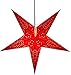Produktbild GURU SHOP Faltbarer Advents Leucht Papierstern, Weihnachtsstern 60 cm - Marinus rot