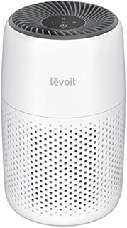 LEVOIT Air Purifiers for Bedroom Home, HEPA Filter Cleaner with Fragrance Sponge for Better Sleep, Filters Smoke, Allergies, Pet Dander, Odor, Dust, Office, Desktop, Portable, Core Mini, White