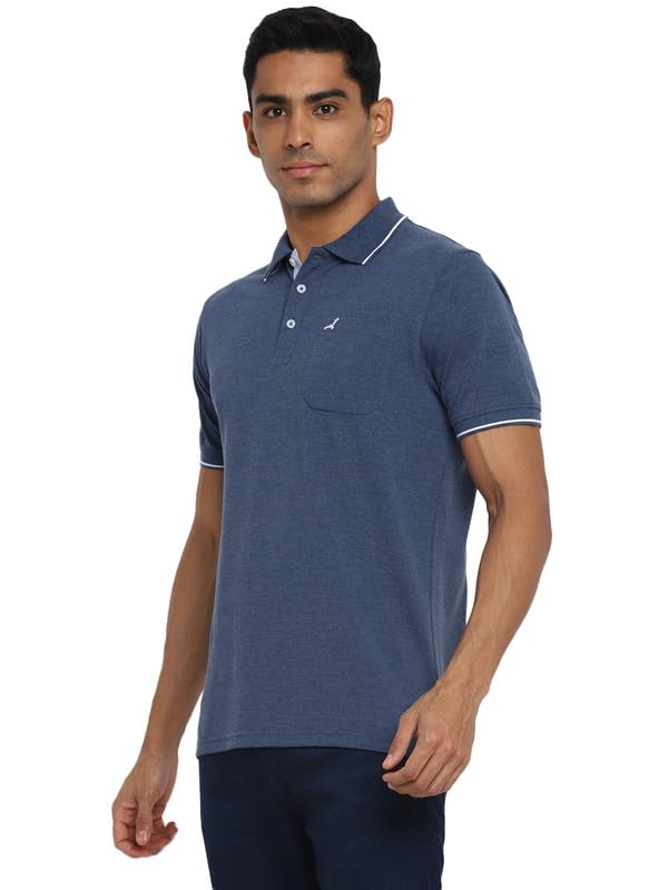 Image of AMERICAN CREW Polo Collar T-Shirt for Men with Pocket