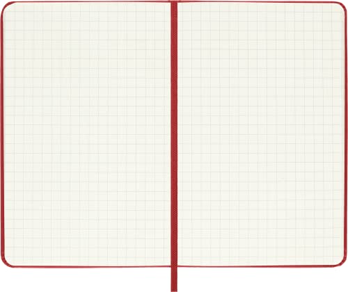 Image of Moleskine Classic Notebook, Pocket, Squared, Red, Hard Cover (3.5 X 5.5)