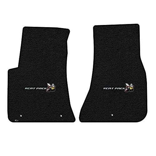 Lloyd Mats Custom Floor Mats for Dodge Challenger RWD 2015-On LogoMat (Charcoal, 2PC - Fronts)
